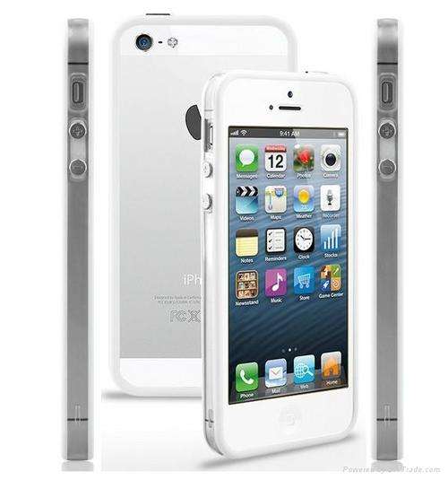 iPhone 5 5S Bumper Cases WHITE & CLEAR